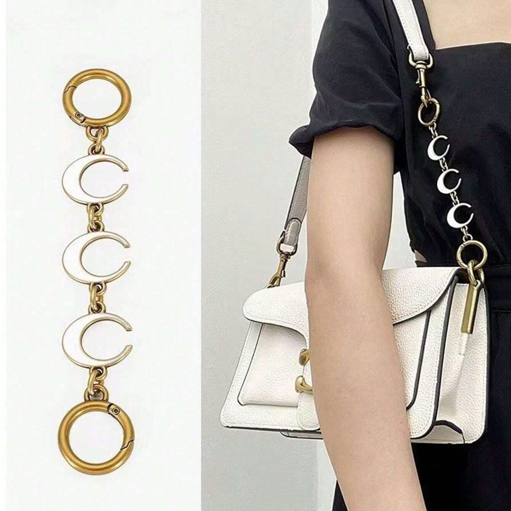 Handbag Decoration Chain with Moon and Clover Shapes, Bag Strap Extension NEW